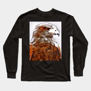 Beautiful Bald Eagle Watercolor Painting Long Sleeve T-Shirt